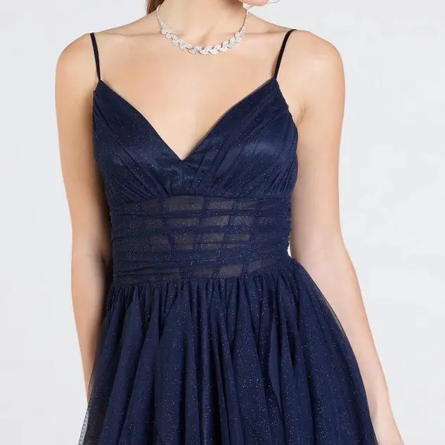 V-Neck Corset Ruffle A-Line Formal Dress.jpg