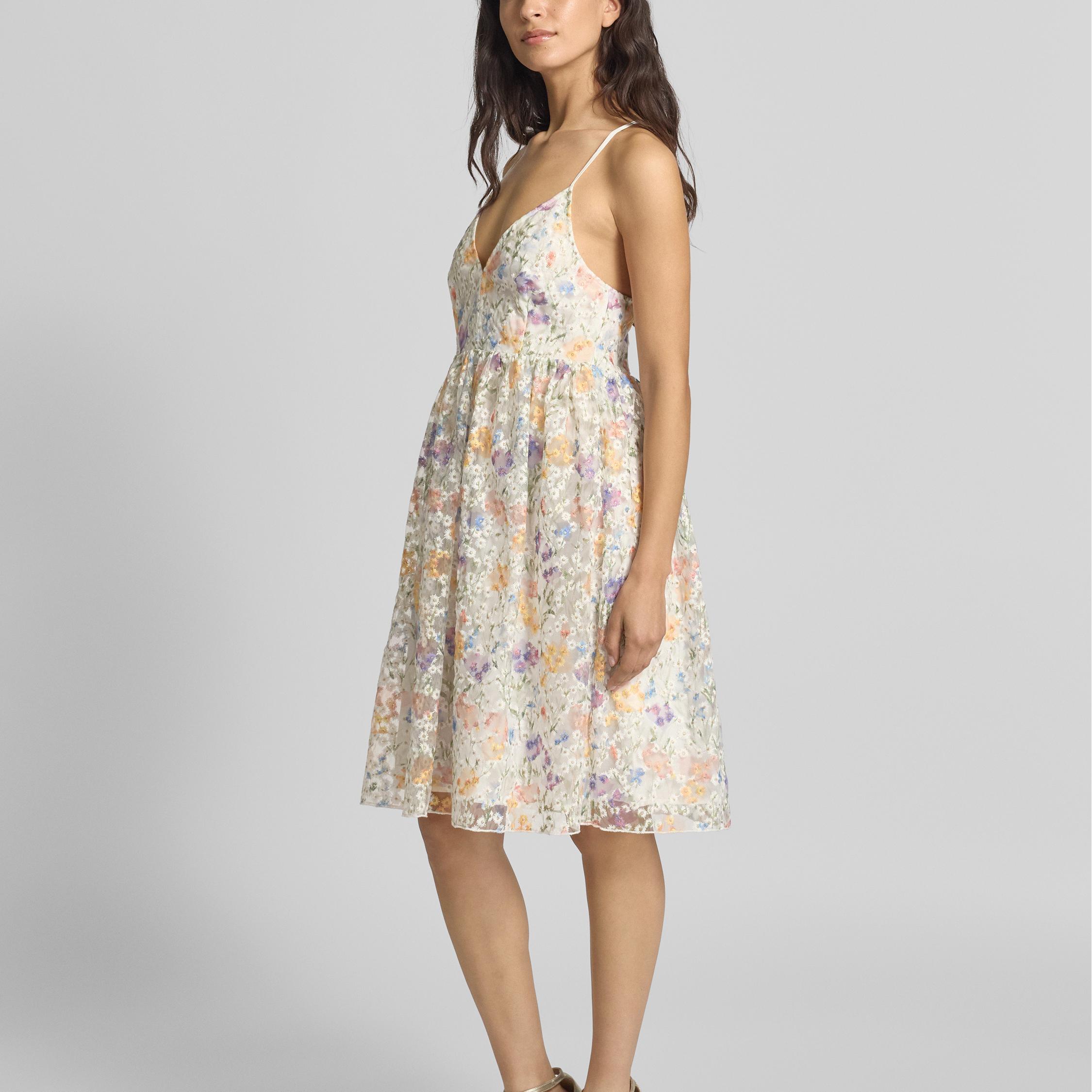 Custom Knee-length dress with V-neck
