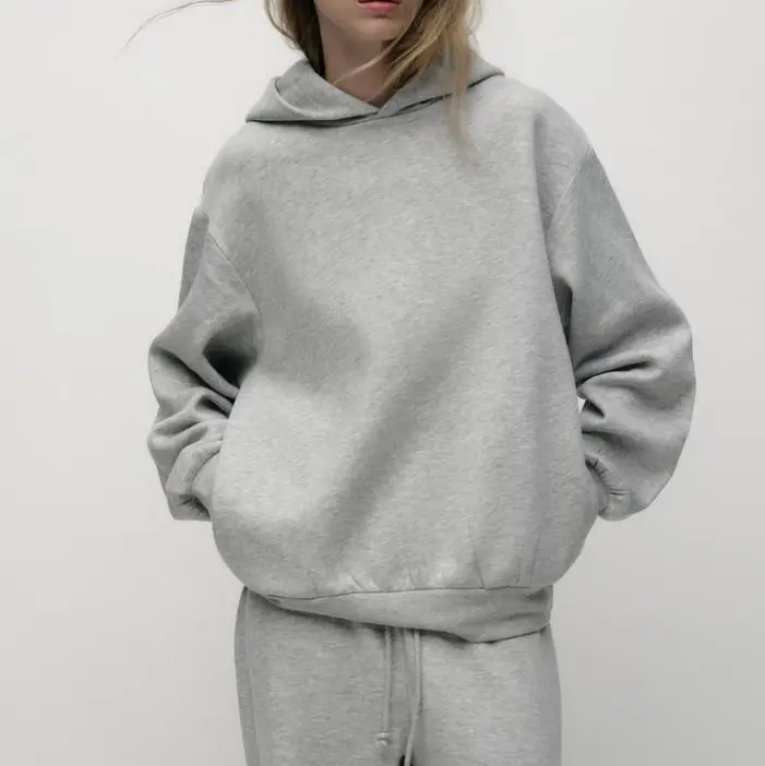 Oversized Grey Hoodie and Jogger Set