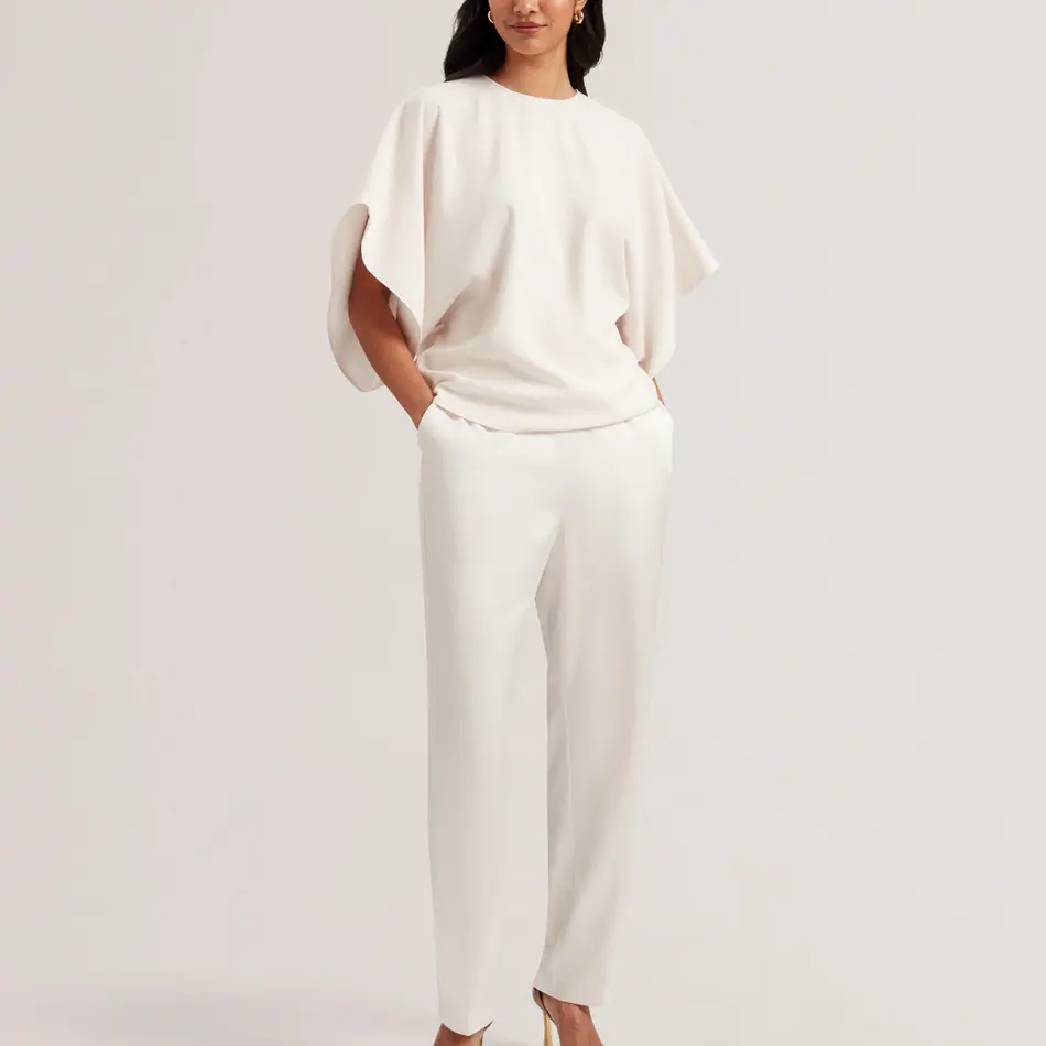 Custom Batwing Short Sleeve Woven Blouse (2).png