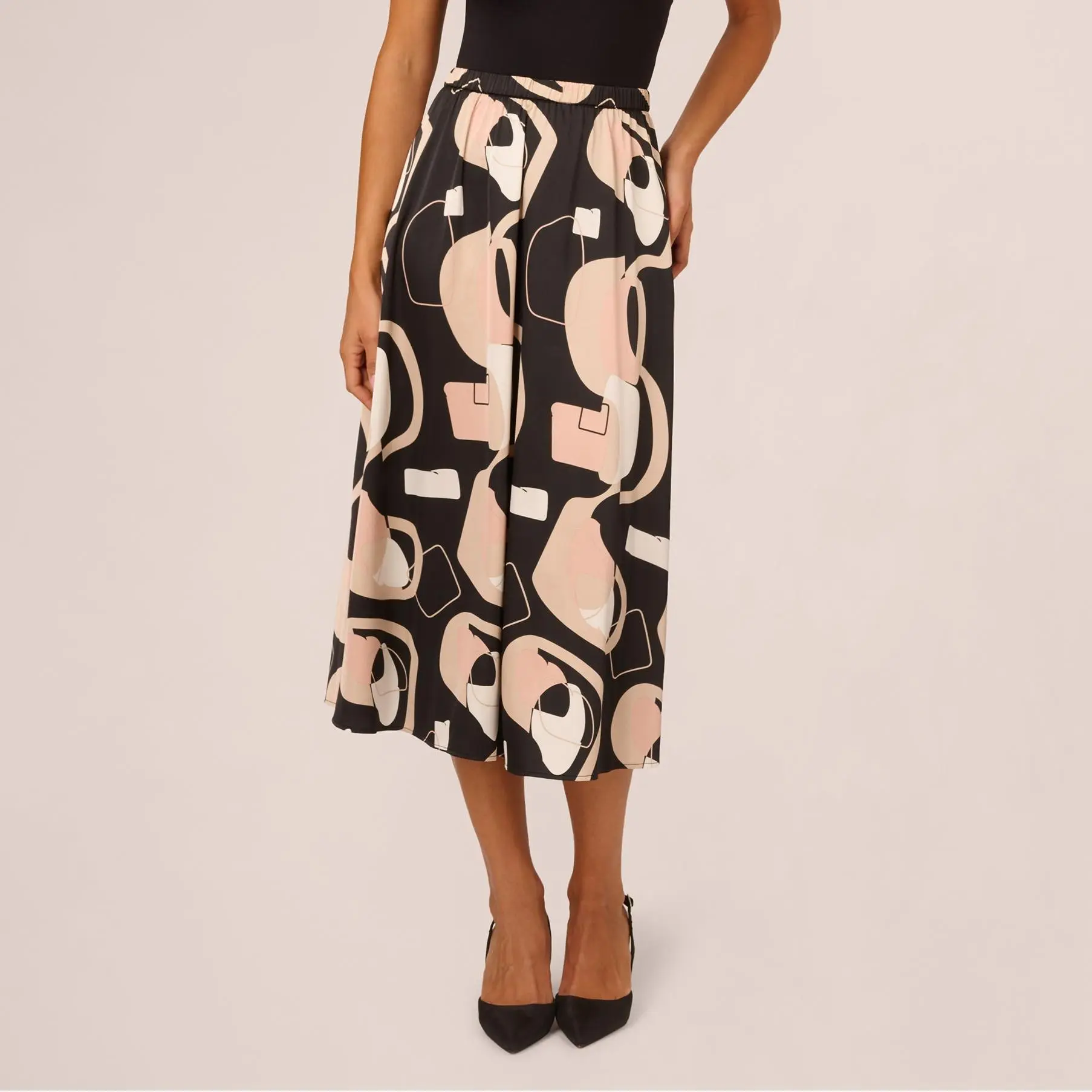 Custom Print A Line Satin Midi Skirt (2).jpg