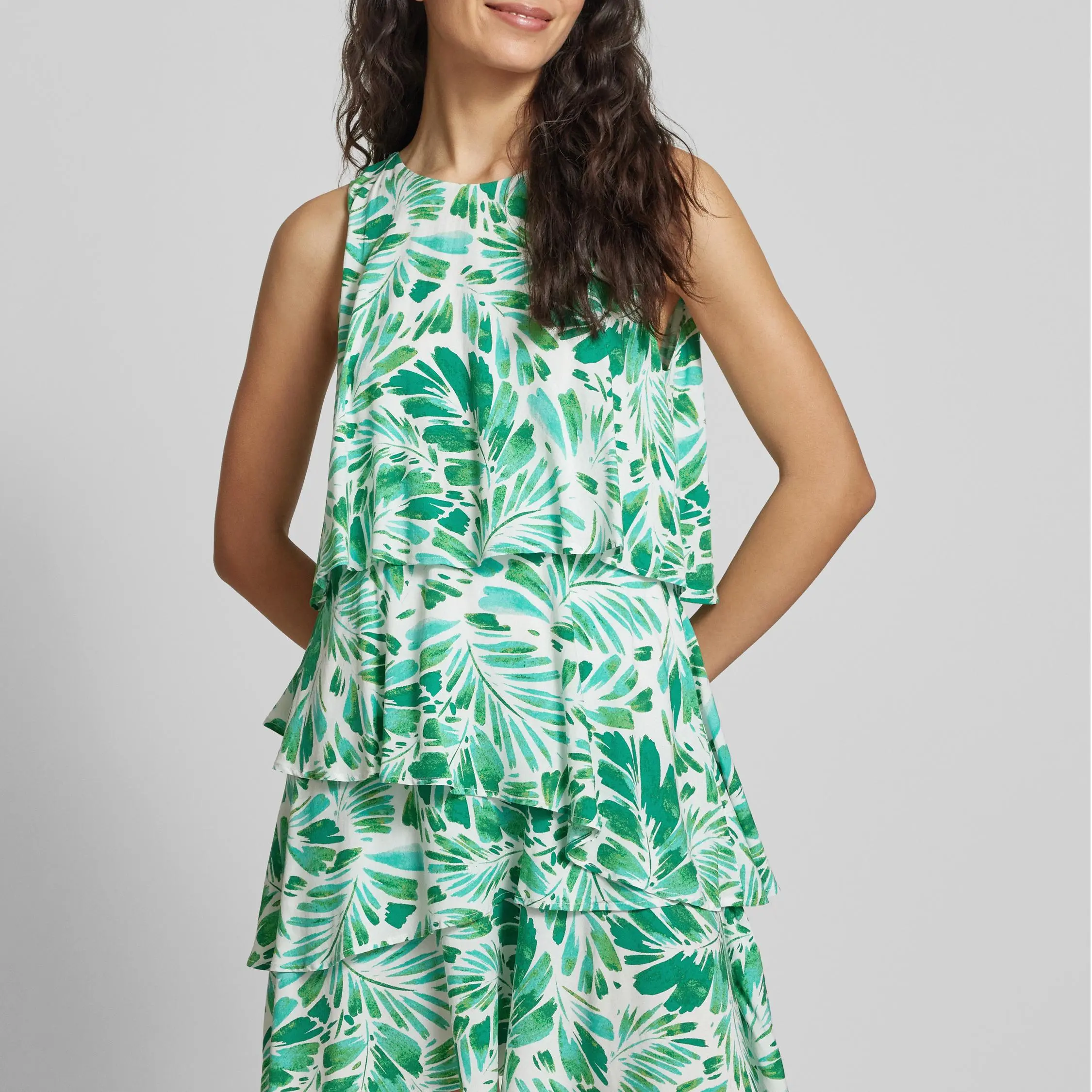 Layered mini dress in light green (3).jpg