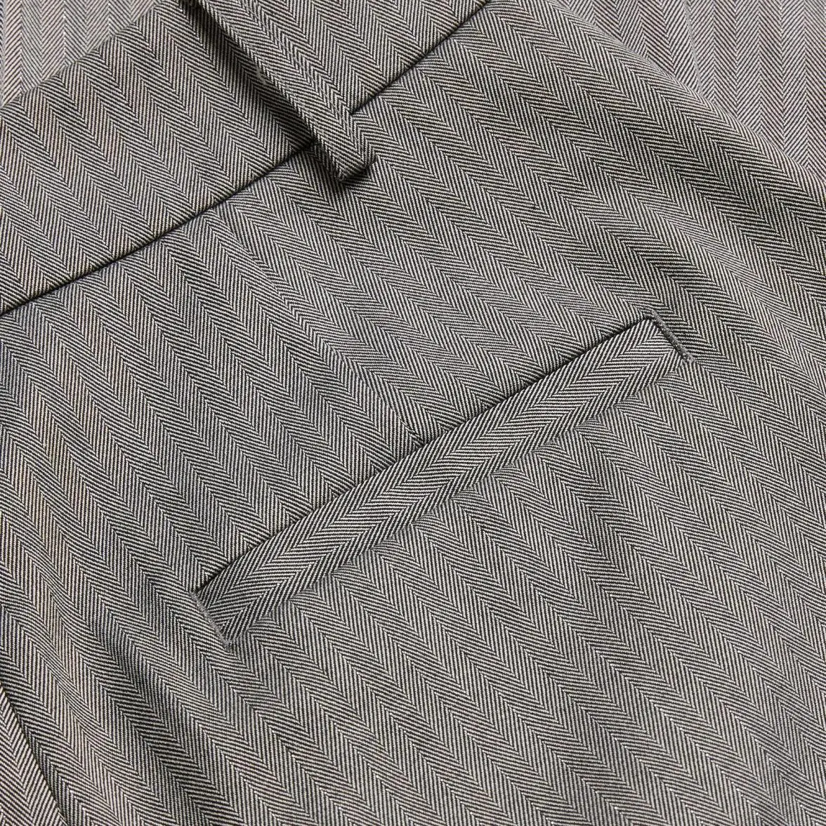 Custom Herringbone Wide Leg Tailored Trousers (4).jpg