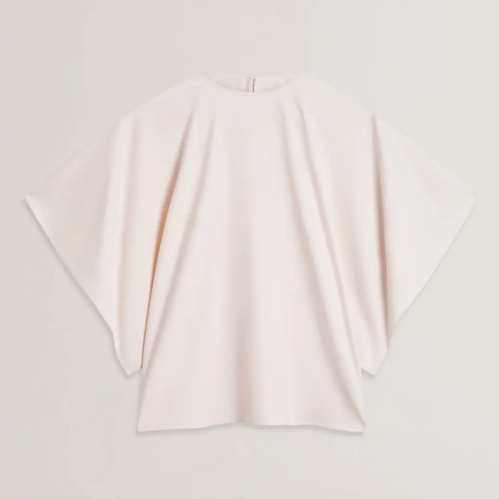 Custom Batwing Short Sleeve Woven Blouse (5).png