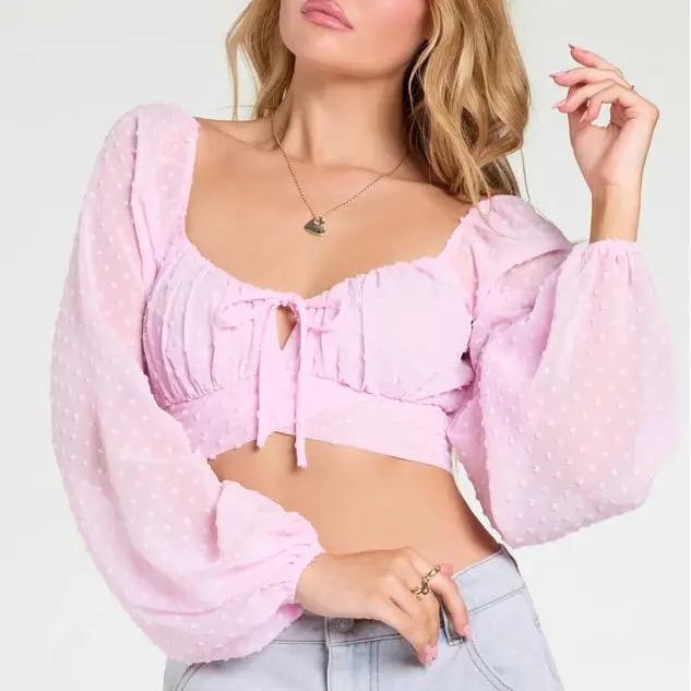 Tie-Back Polka Dot Crop Top.jpg
