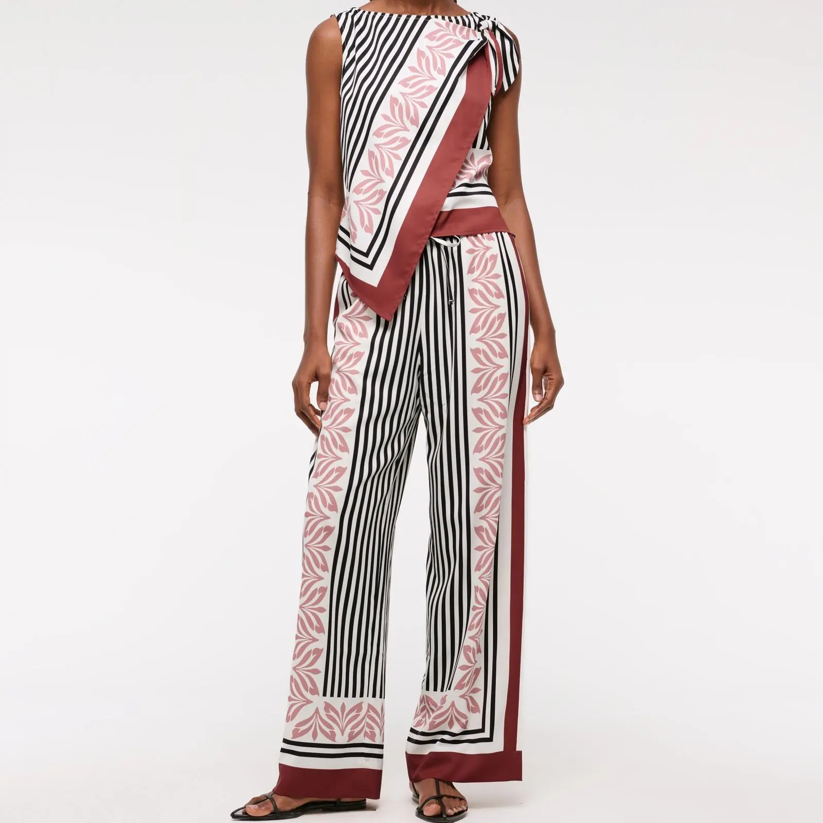 Custom Drapey Wide Leg Pull-On Pant