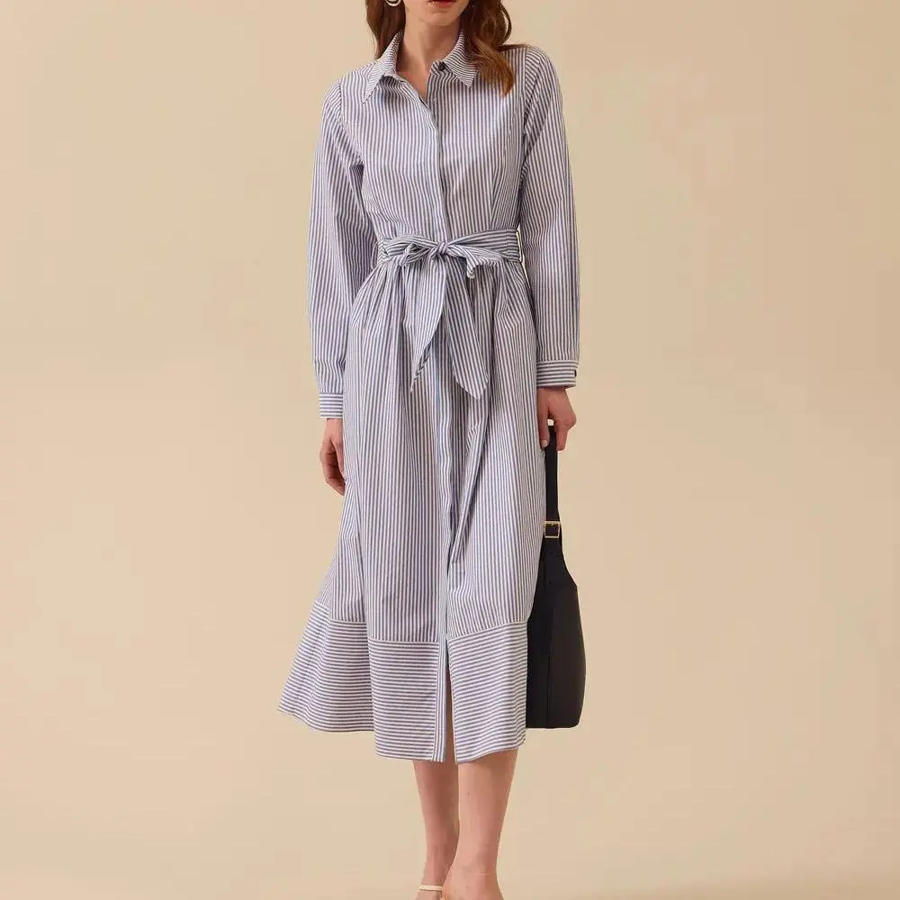 manufacture custom striped shirt dress