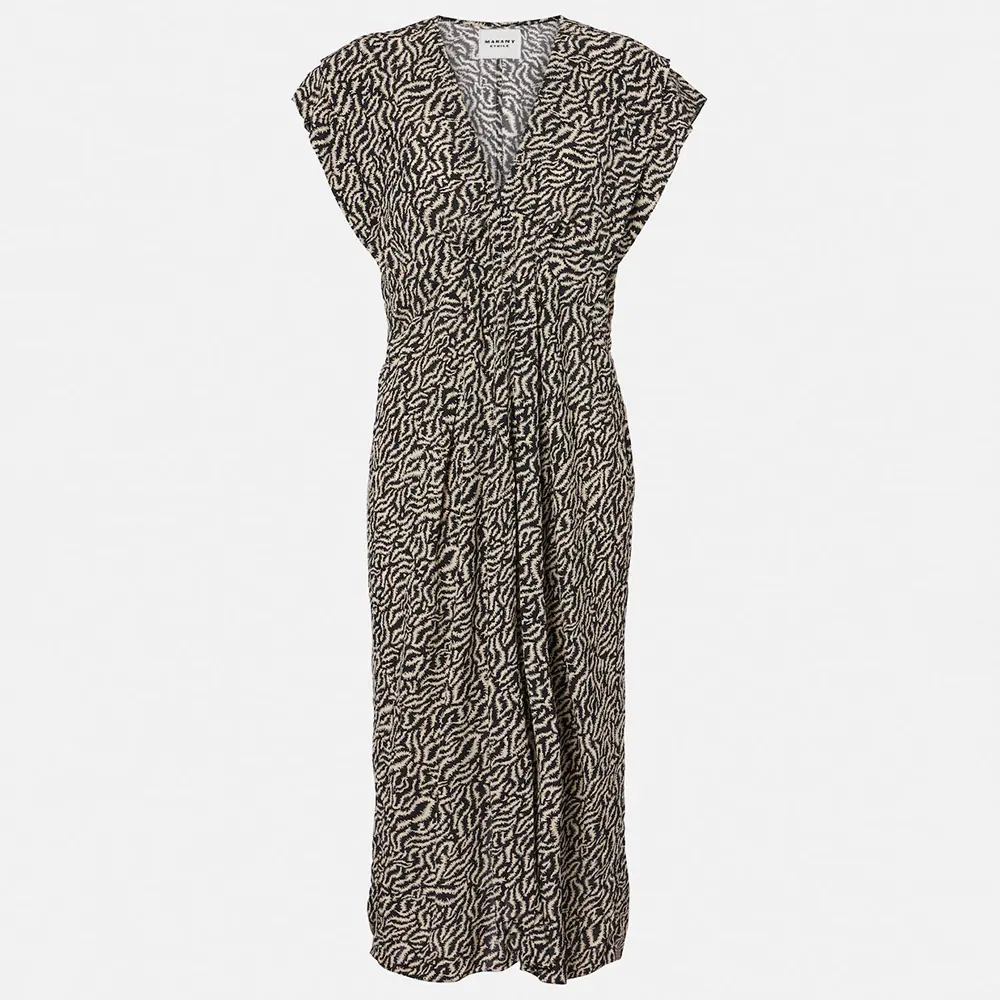 Custom Wholesale Fashionable Printed Midi Dress