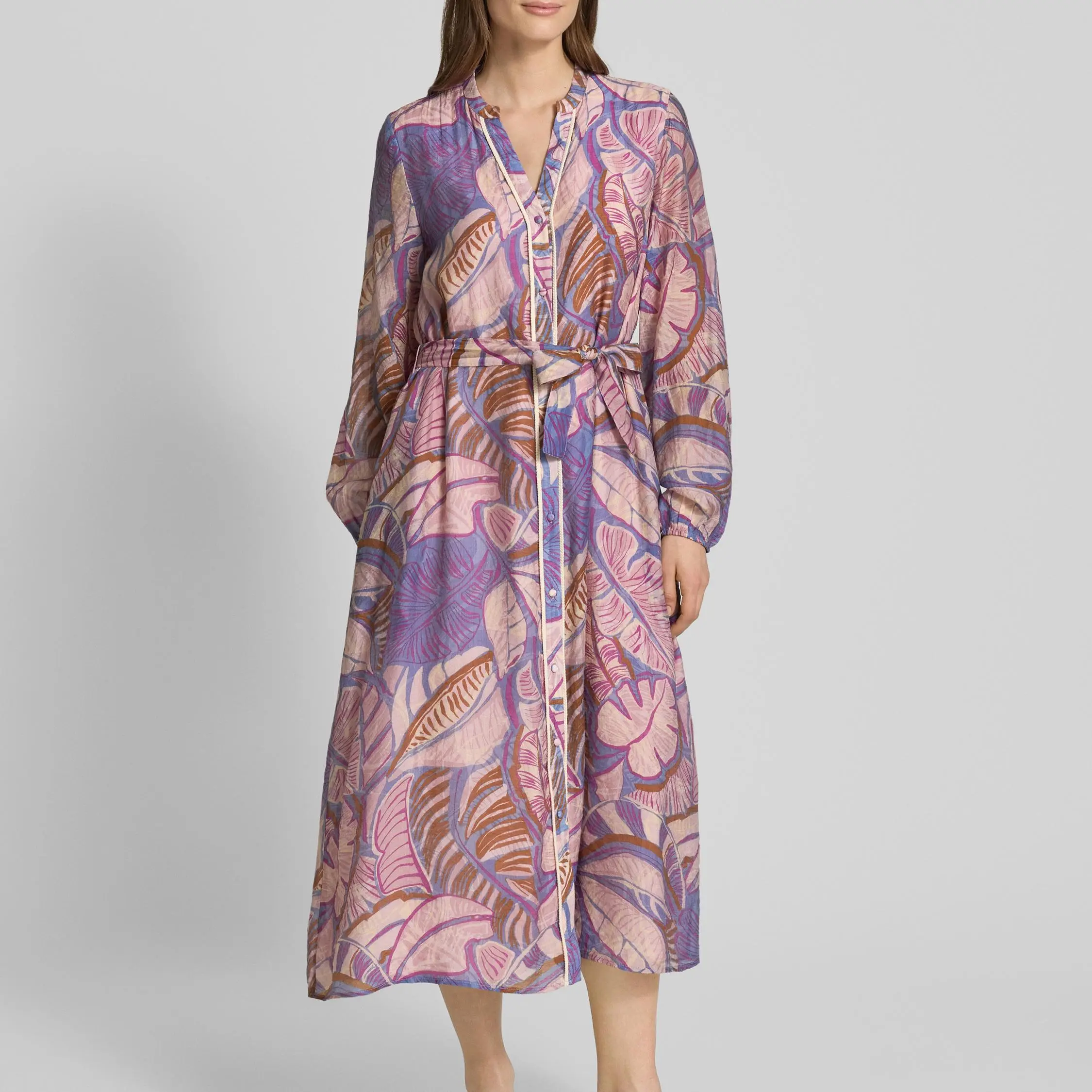 V-neck midi dress in mauve (3).jpg