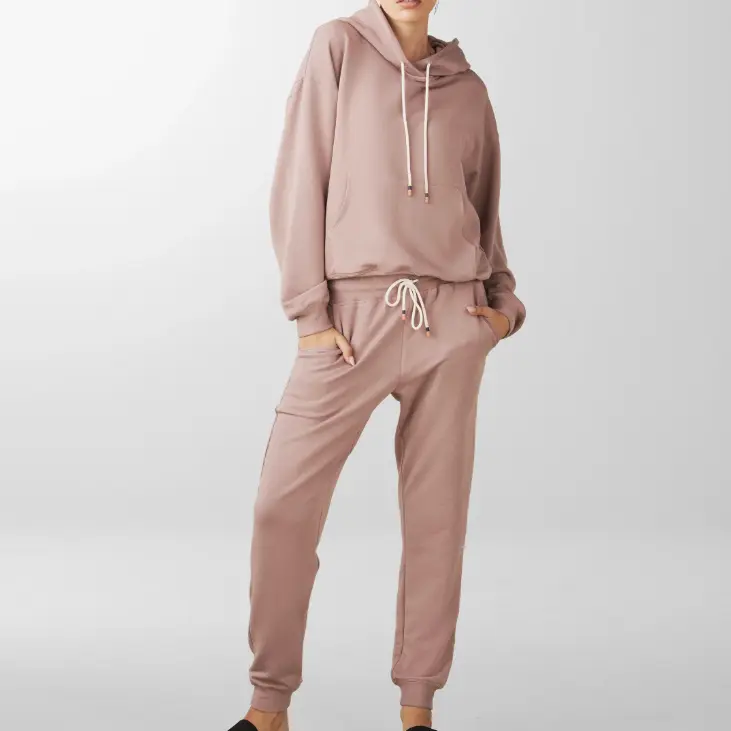 Blush Pink Oversized Hoodie and Jogger Set