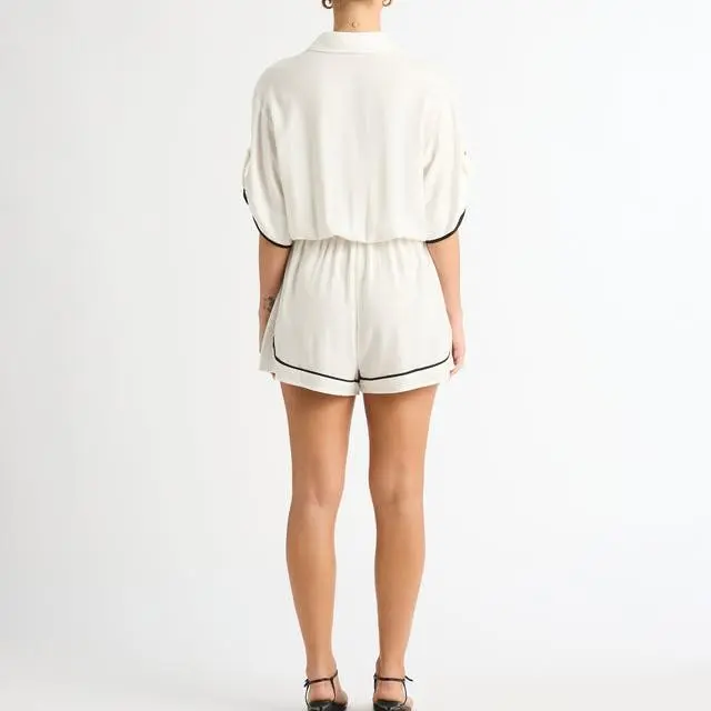 Custom Summer Women's short Sleeve Jumpsuit.jpg