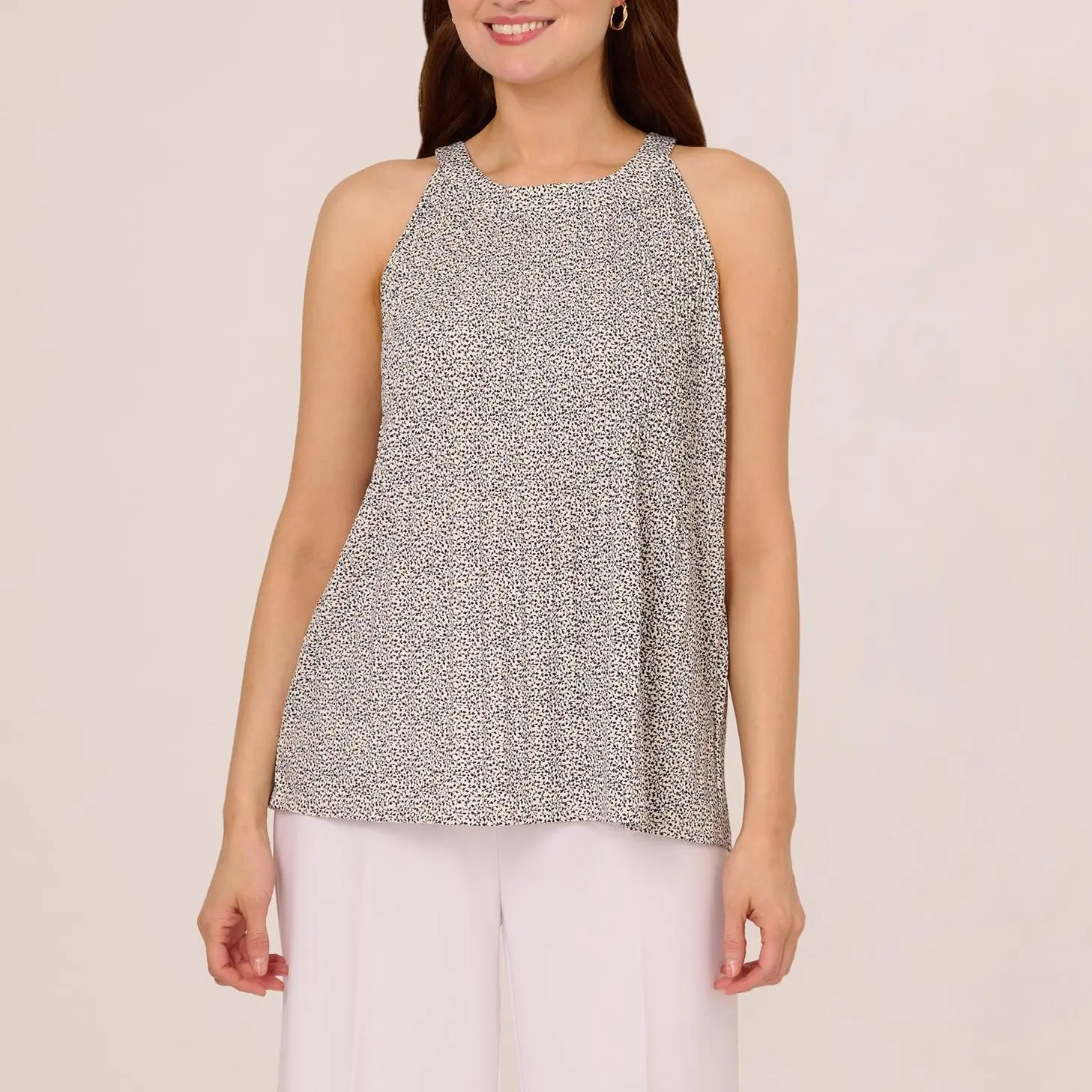 Custom Sleeveless Printed Trapeze Top