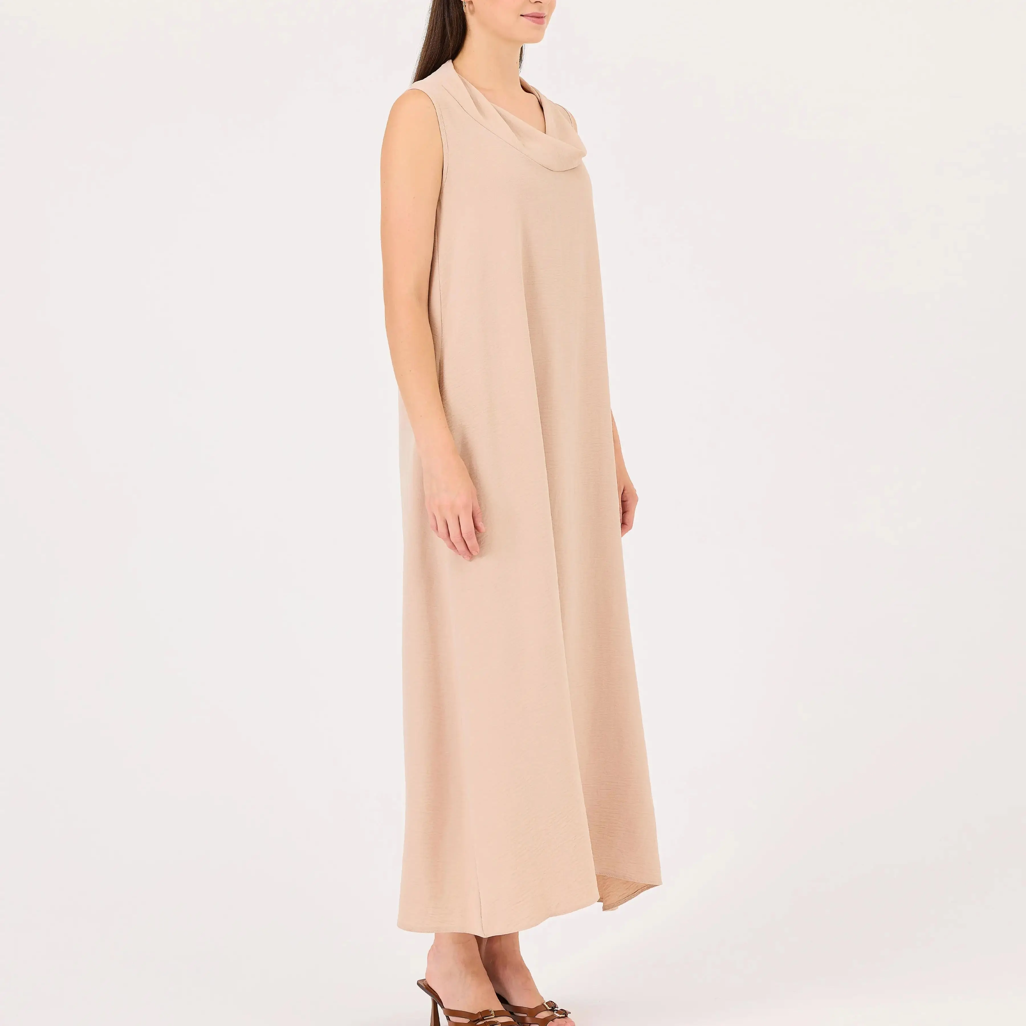custom degaje collar sleeveless dress
