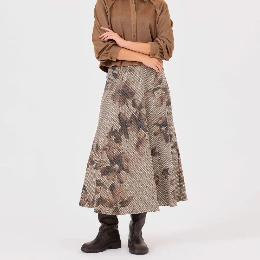 custom patterned zipper skirt