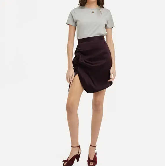 Custom Stylish Asymmetric Ruched Skirt