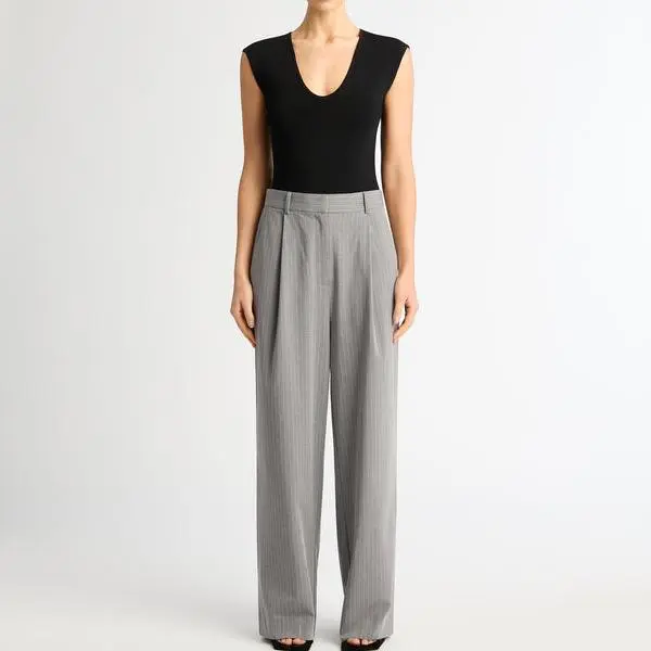 Elegant High quality  Womens Summer Loose Linen Pants for Women .jpg